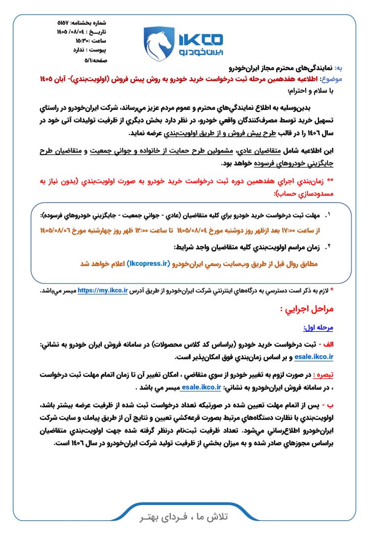 ثبت نام ایران خودرو