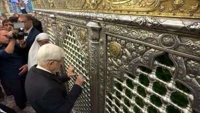 ادای احترام عارف به مزار علما و شهدا در آستان مقدس حضرت معصومه (س)
