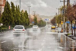 بارش سیل‌آسا و آب‌گرفتگی معابر در مازندران و جویبار