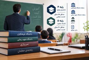 رتبه‌بندی معلمان؛ سابقه دانشگاه فرهنگیان و سربازی برای رتبه ۴ و ۵ محاسبه می‌شود؟