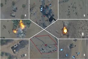 تصاویر حملات پهپادی یمن به نیروهای تحت حمایت عربستان منتشر شد