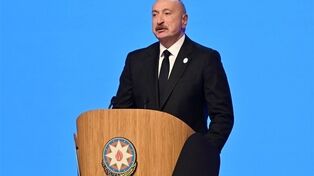 علی‌اف به انتقاد از غرب پرداخت؛ تأکید بر مقابله با دخالت خارجی