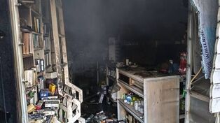 انبار داروخانه در یوسف‌آباد طعمه حریق شد